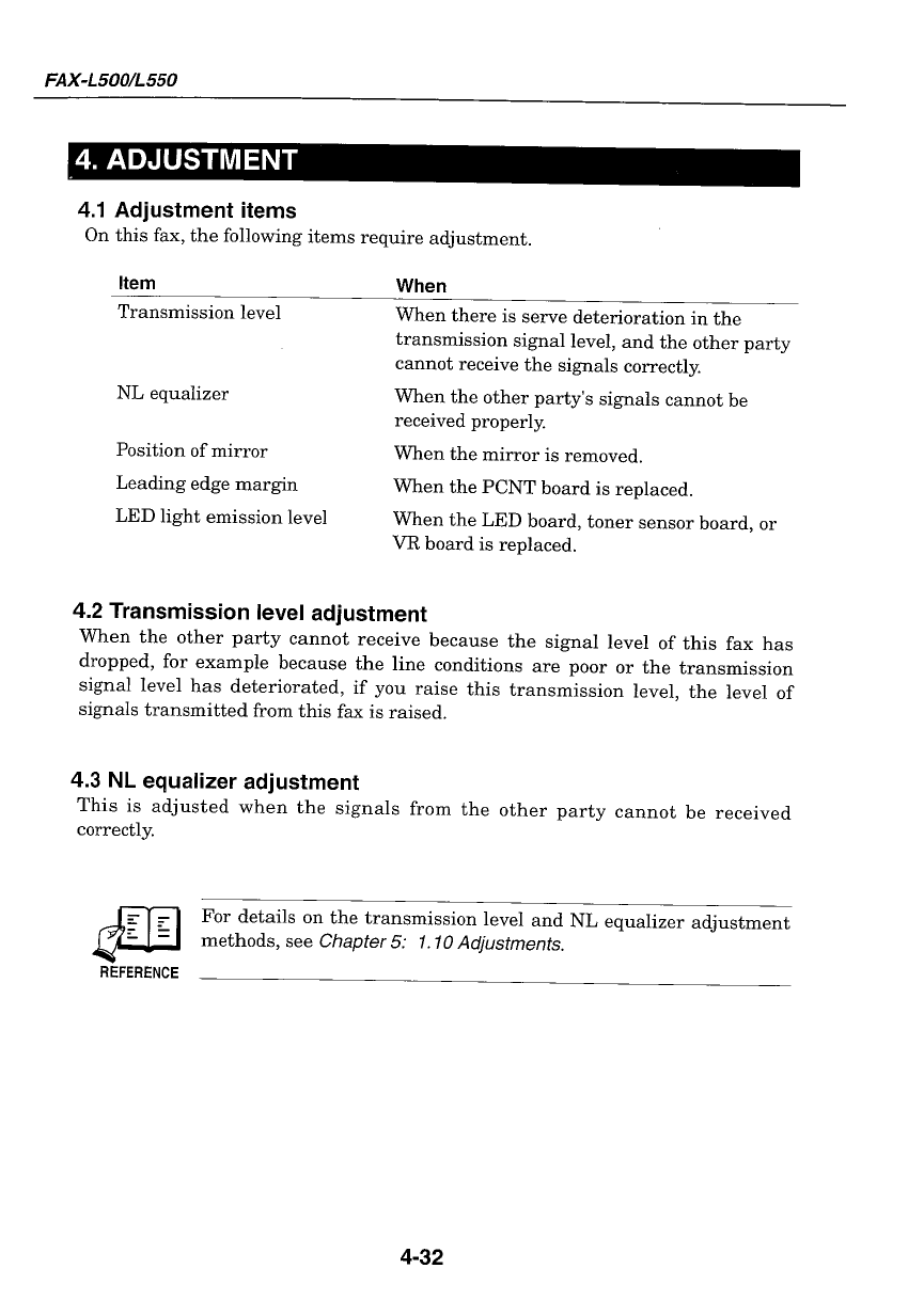 Canon FAX L500 L550 Parts and Service Manual-2